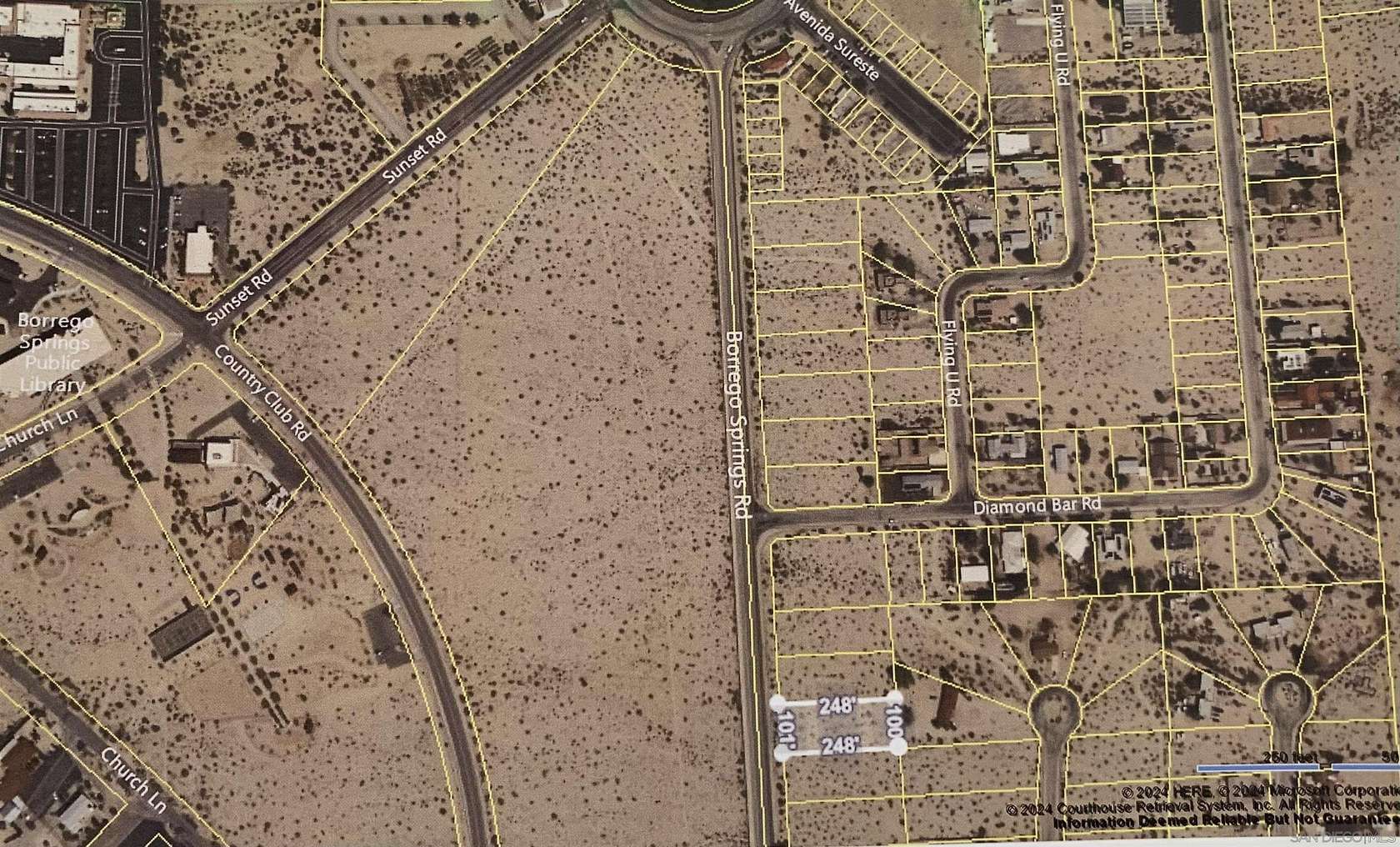 0.57 Acres of Commercial Land for Sale in Borrego Springs, California