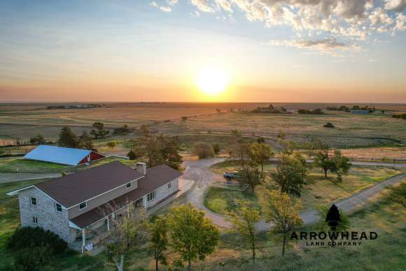 35.3 Acres of Land with Home for Sale in Collyer, Kansas