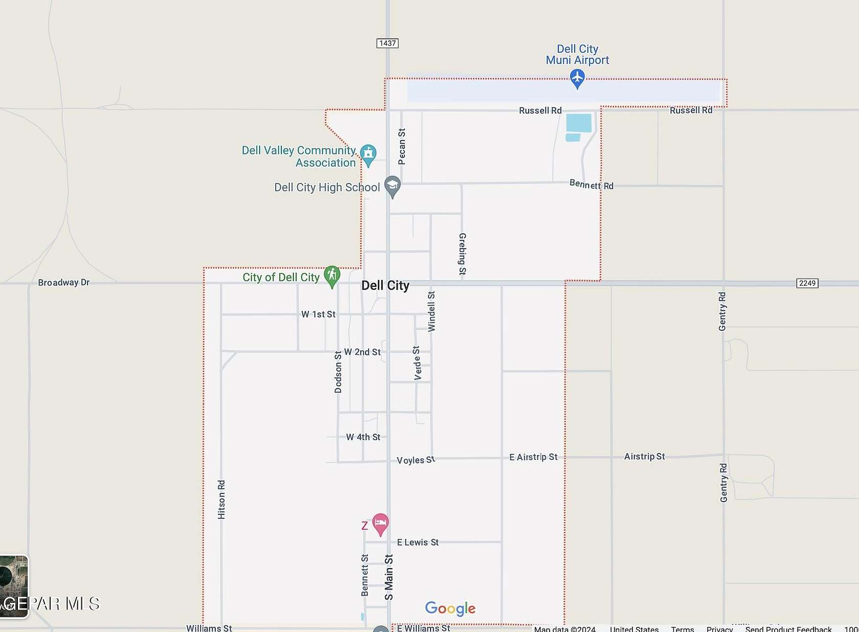 20.5 Acres of Land for Sale in Dell City, Texas