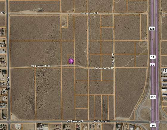 1.25 Acres of Commercial Land for Sale in Palmdale, California