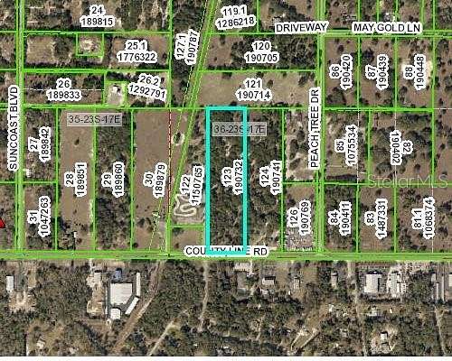 9.6 Acres of Land for Sale in Spring Hill, Florida