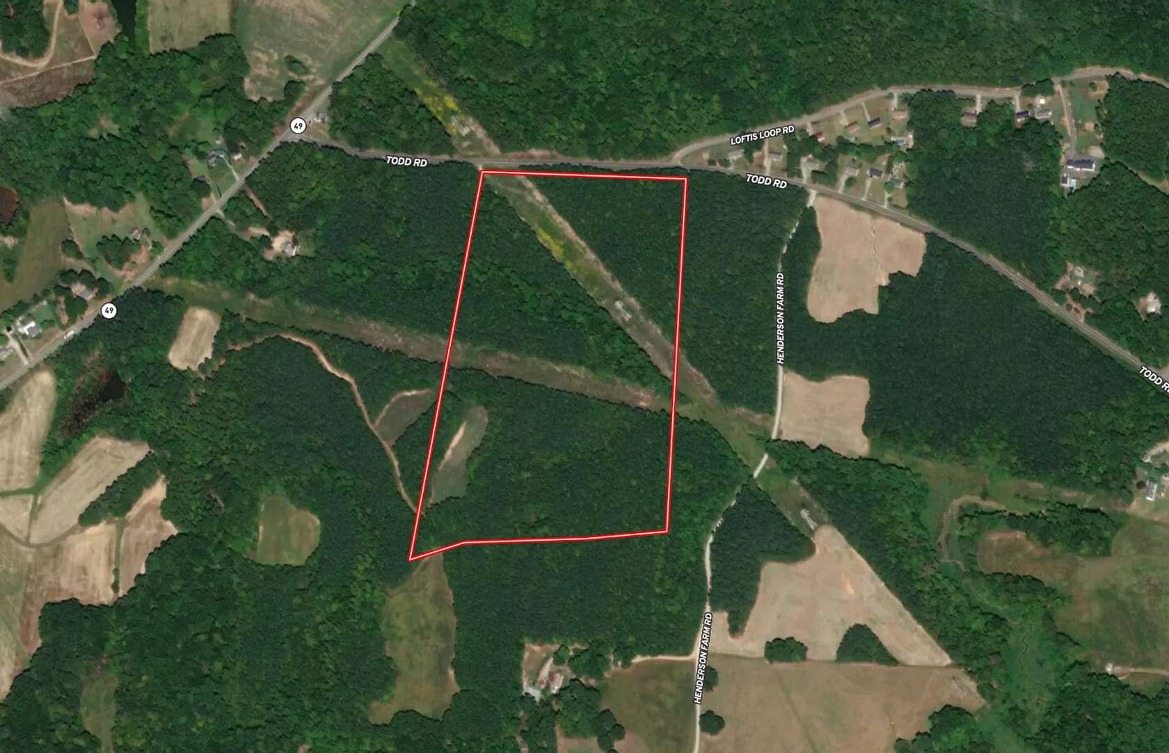 35.42 Acres of Recreational Land for Sale in Roxboro, North Carolina