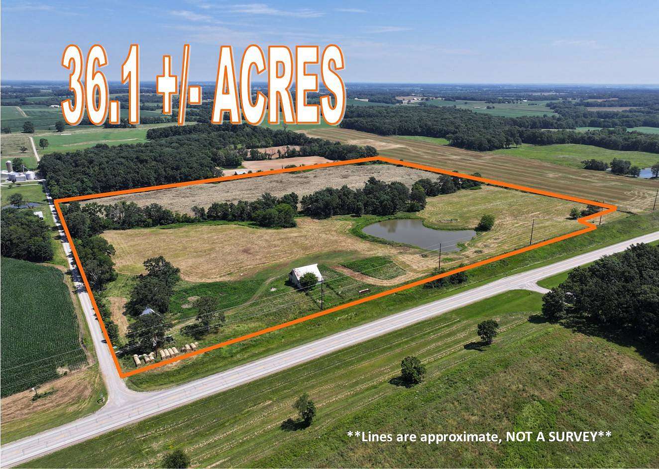 36.1 Acres of Land for Sale in Ellery, Illinois