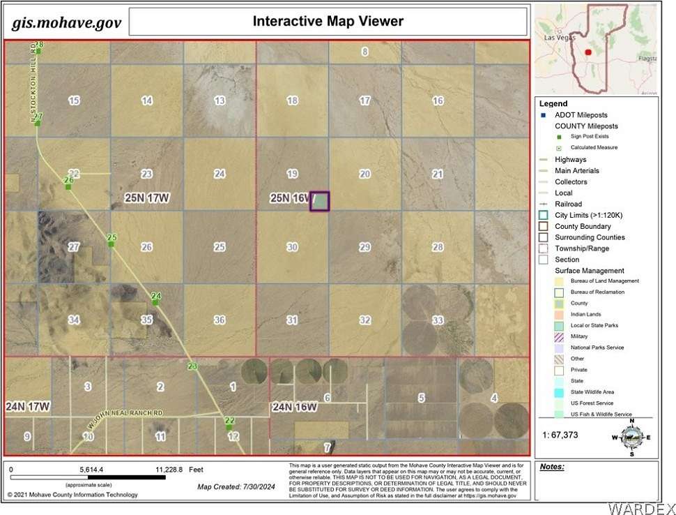 40 Acres of Recreational Land & Farm for Sale in Kingman, Arizona