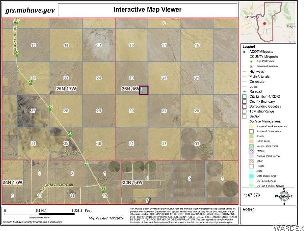 40 Acres of Recreational Land for Sale in Kingman, Arizona