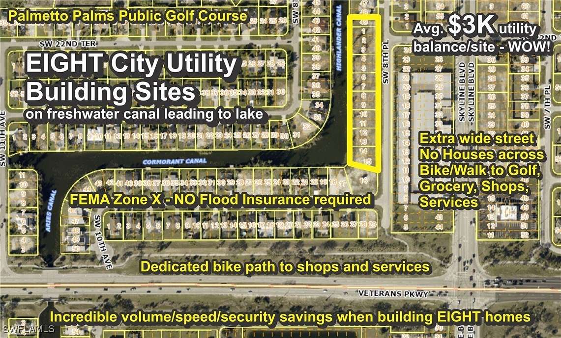 2.89 Acres of Residential Land for Sale in Cape Coral, Florida