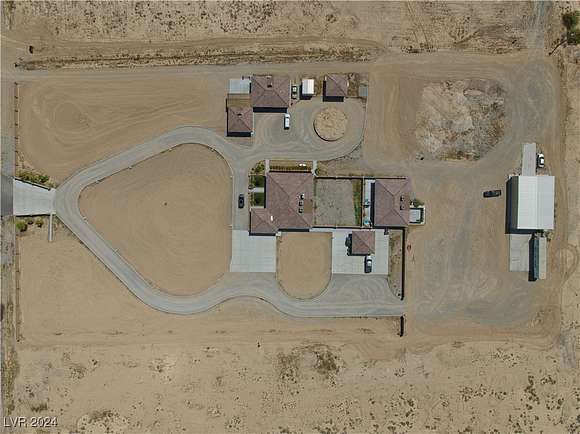 5.2 Acres of Residential Land with Home for Sale in Pahrump, Nevada