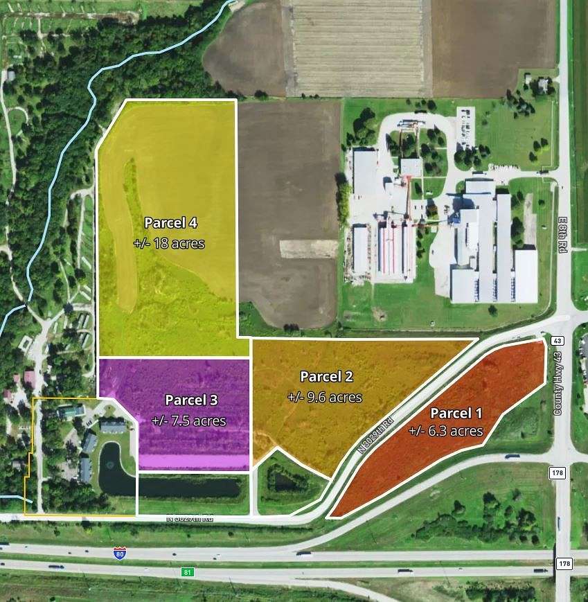 41.4 Acres of Land for Sale in LaSalle, Illinois