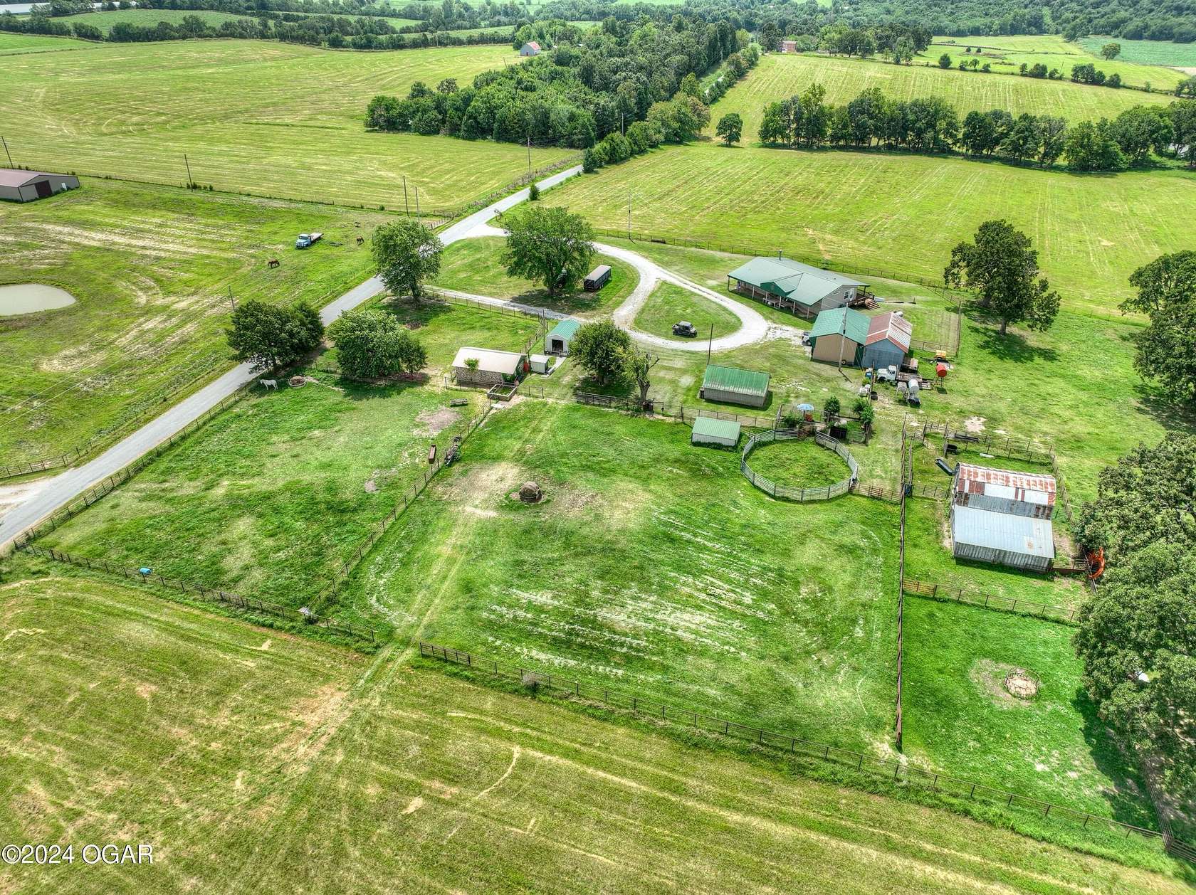 24 Acres of Agricultural Land with Home for Sale in Purdy, Missouri