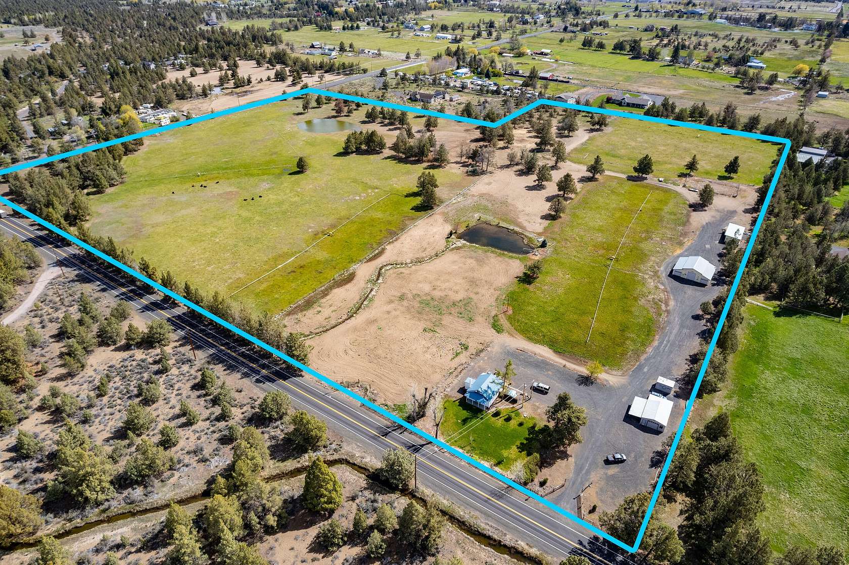 33.6 Acres of Agricultural Land with Home for Sale in Bend, Oregon