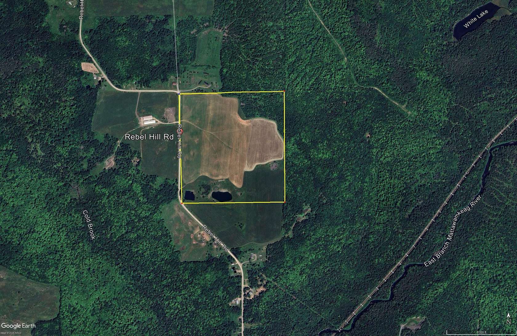 66 Acres of Recreational Land & Farm for Sale in Merrill Town, Maine