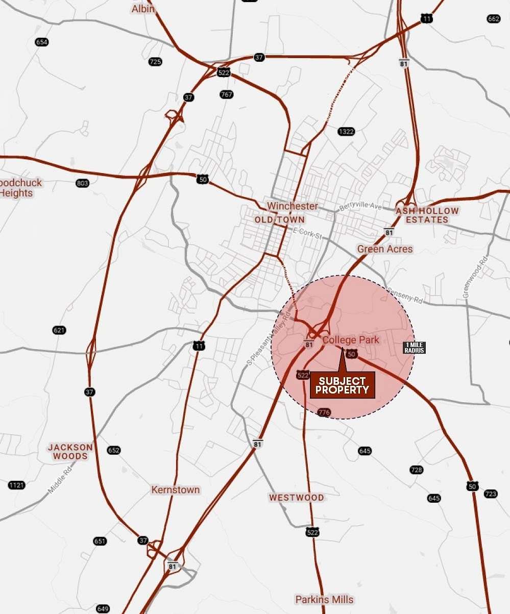 1.38 Acres of Commercial Land for Sale in Winchester, Virginia