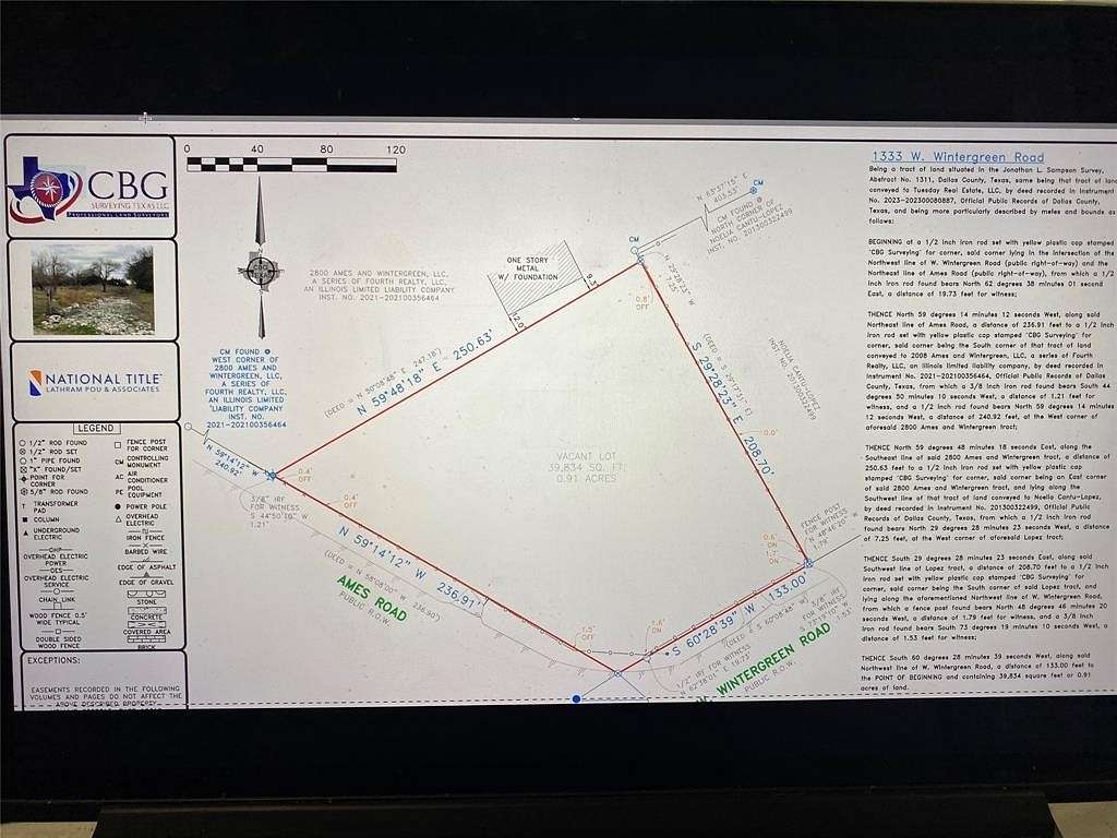 0.91 Acres of Land for Sale in Lancaster, Texas