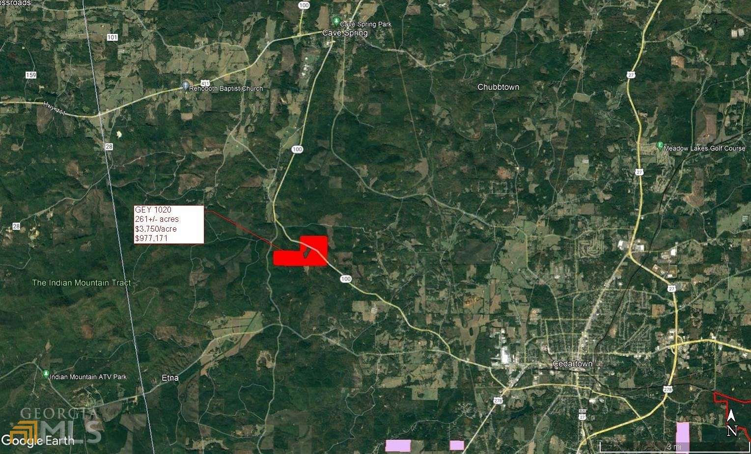 84 Acres of Recreational Land for Sale in Cedartown, Georgia