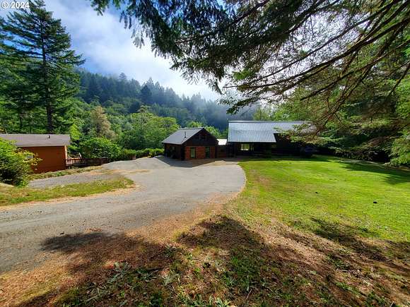 5.28 Acres of Residential Land with Home for Sale in Brookings, Oregon