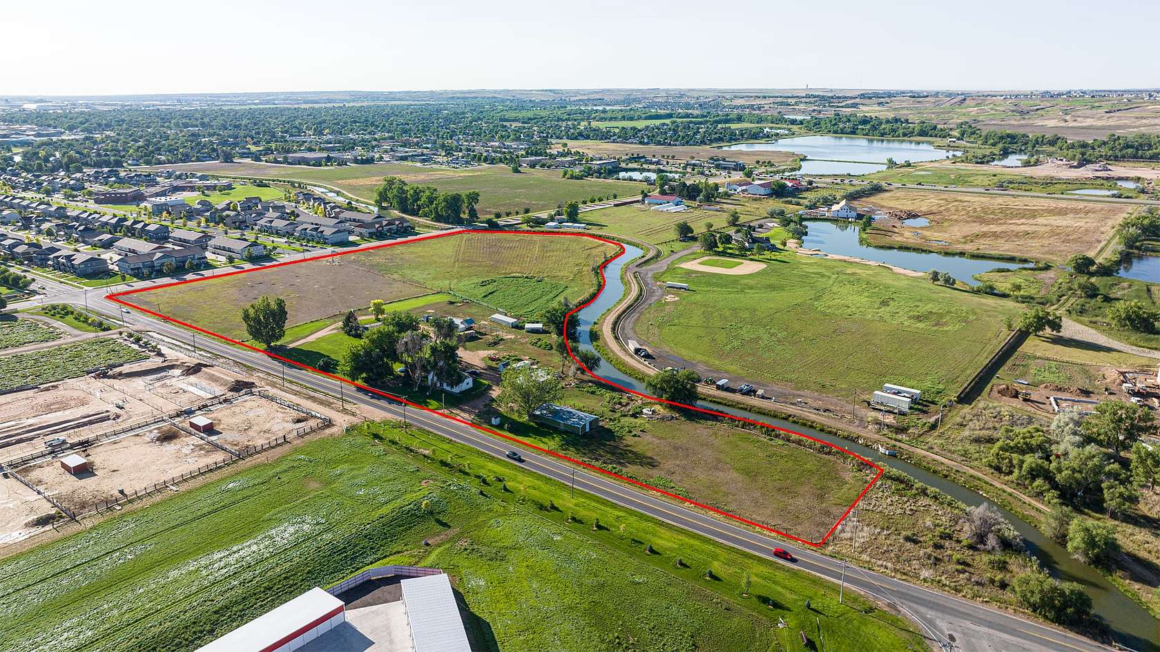 16.7 Acres of Land with Home for Sale in Windsor, Colorado