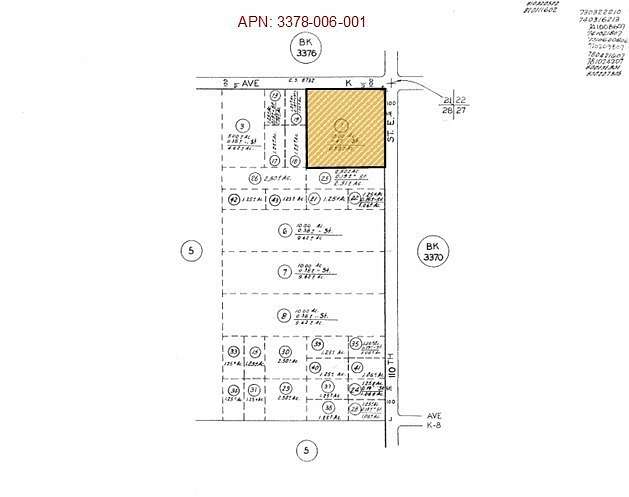 8.777 Acres of Agricultural Land for Sale in Lancaster, California