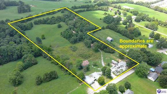 15.44 Acres of Land with Home for Sale in Campbellsville, Kentucky