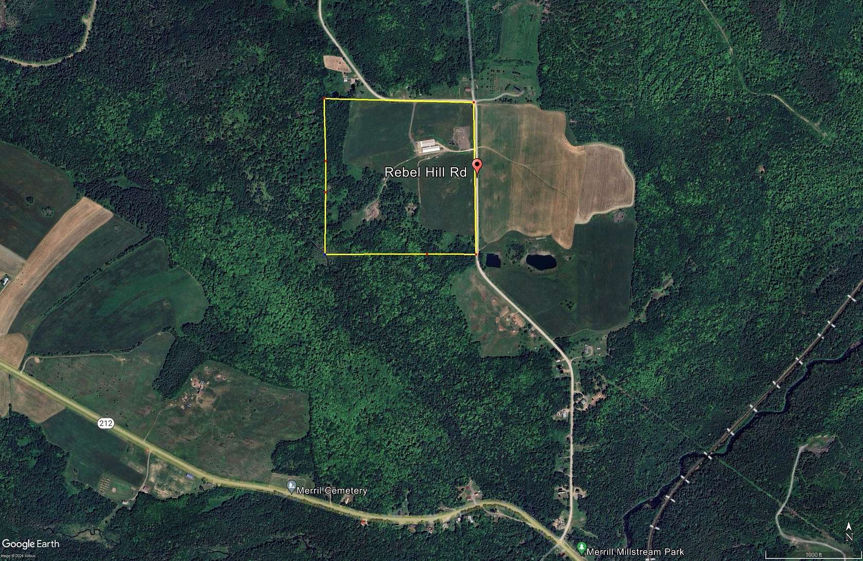 56 Acres of Recreational Land for Sale in Merrill Town, Maine