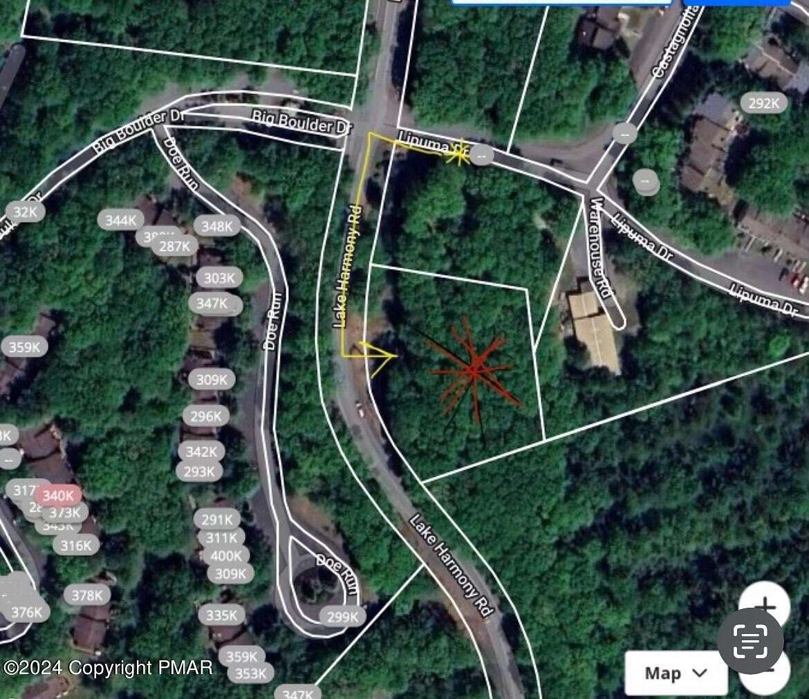 1.16 Acres of Residential Land for Sale in Lake Harmony, Pennsylvania