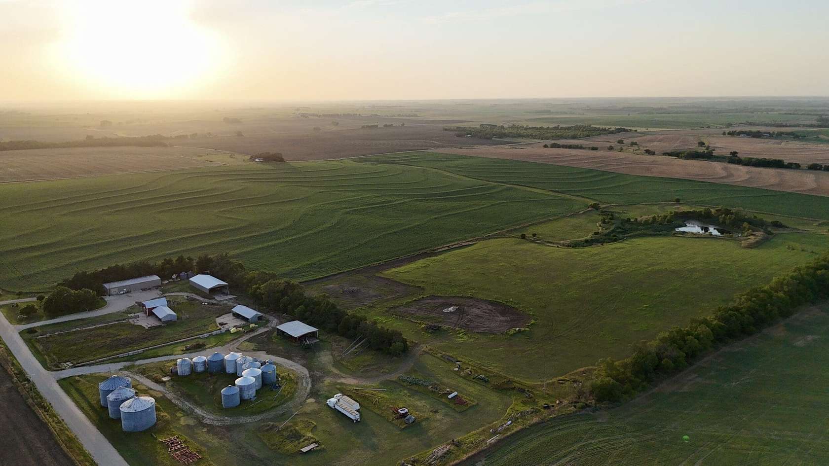 157.2 Acres of Agricultural Land with Home for Sale in Abilene, Kansas