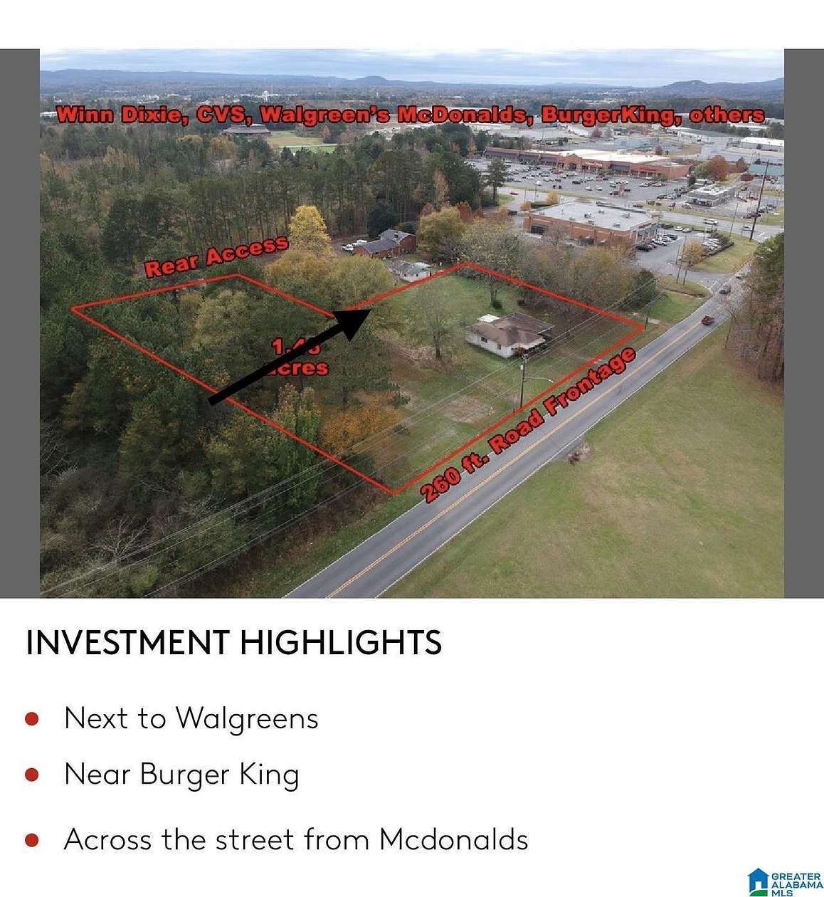 1 Acre of Commercial Land for Sale in Anniston, Alabama