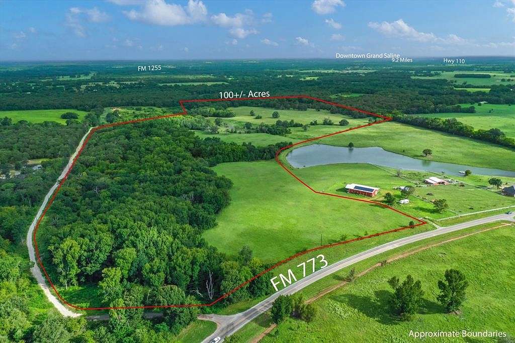 100 Acres of Agricultural Land for Sale in Grand Saline, Texas