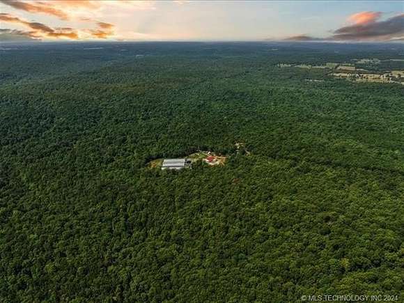 100 Acres of Land with Home for Sale in Tahlequah, Oklahoma