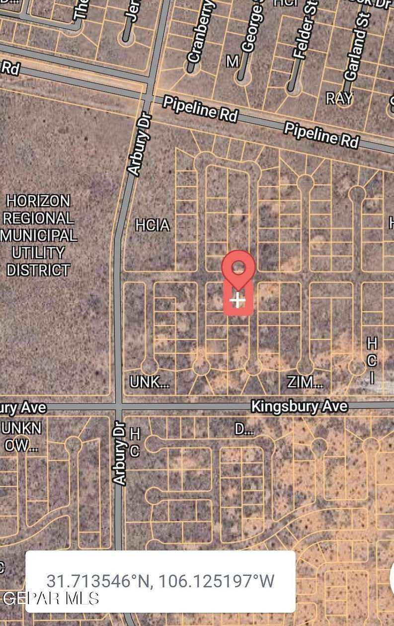 0.49 Acres of Residential Land for Sale in El Paso, Texas