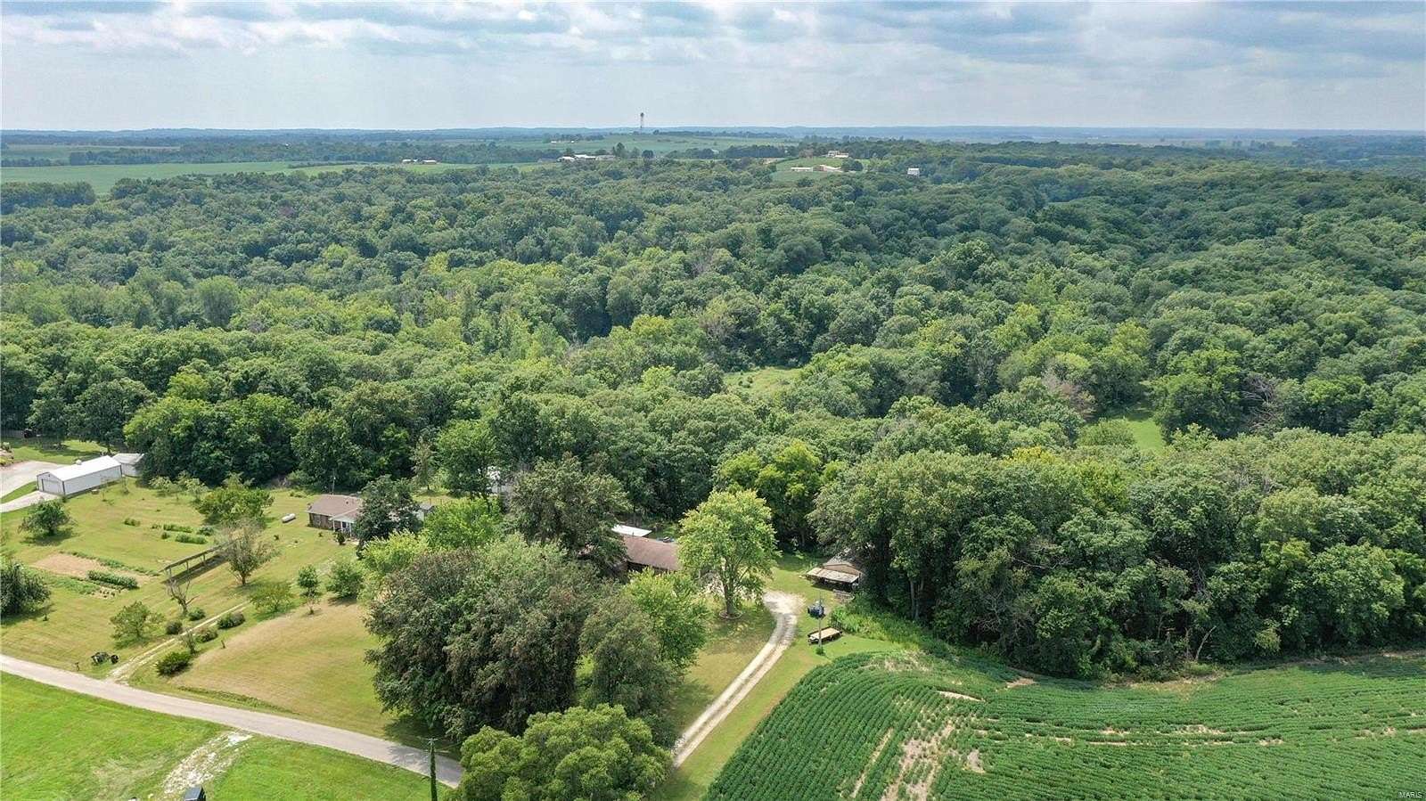 9.82 Acres of Residential Land with Home for Sale in Dow, Illinois