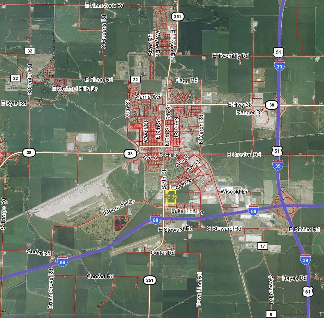 29.36 Acres of Land for Sale in Rochelle, Illinois