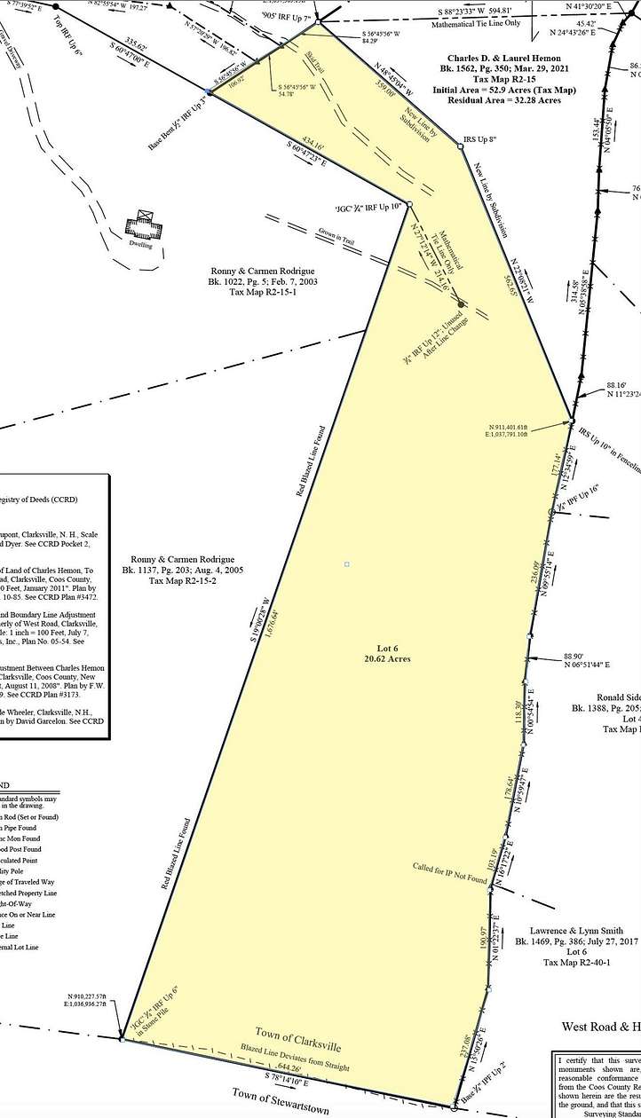 20 Acres of Land for Sale in Clarksville Town, New Hampshire