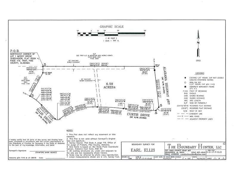 6.59 Acres of Residential Land for Sale in Troy, Alabama