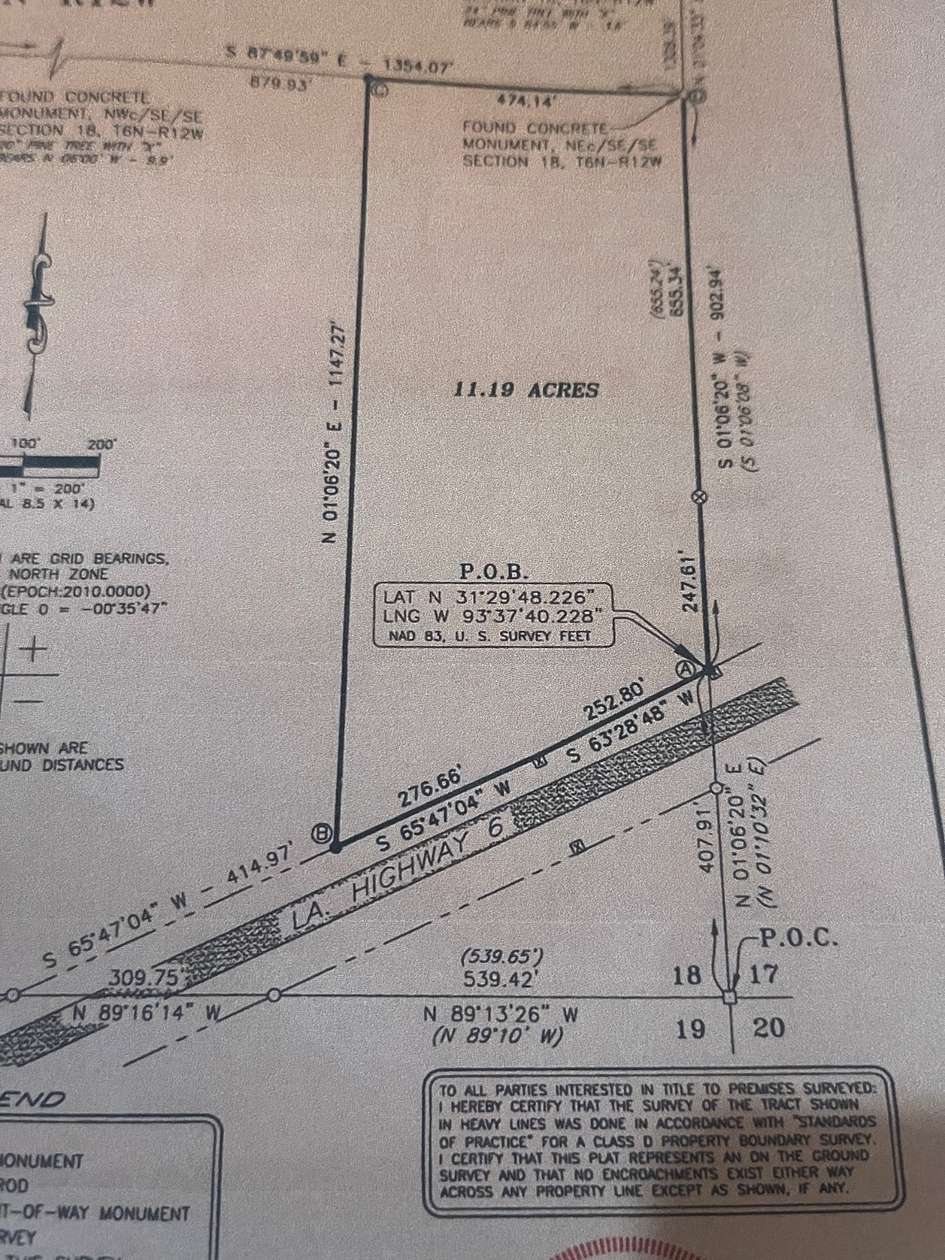 11.19 Acres of Commercial Land for Sale in Many, Louisiana