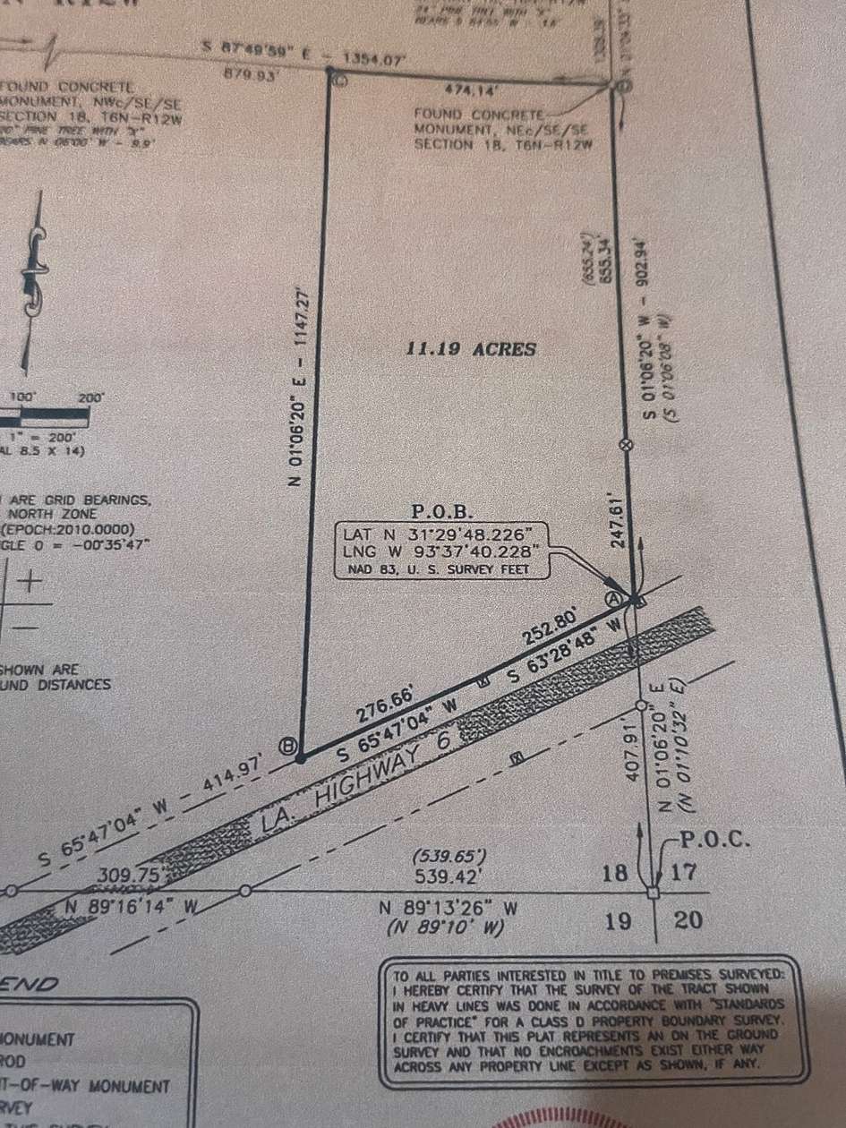 11.2 Acres of Commercial Land for Sale in Many, Louisiana