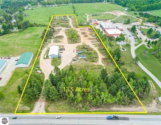 13.29 Acres of Improved Commercial Land for Sale in Williamsburg, Michigan