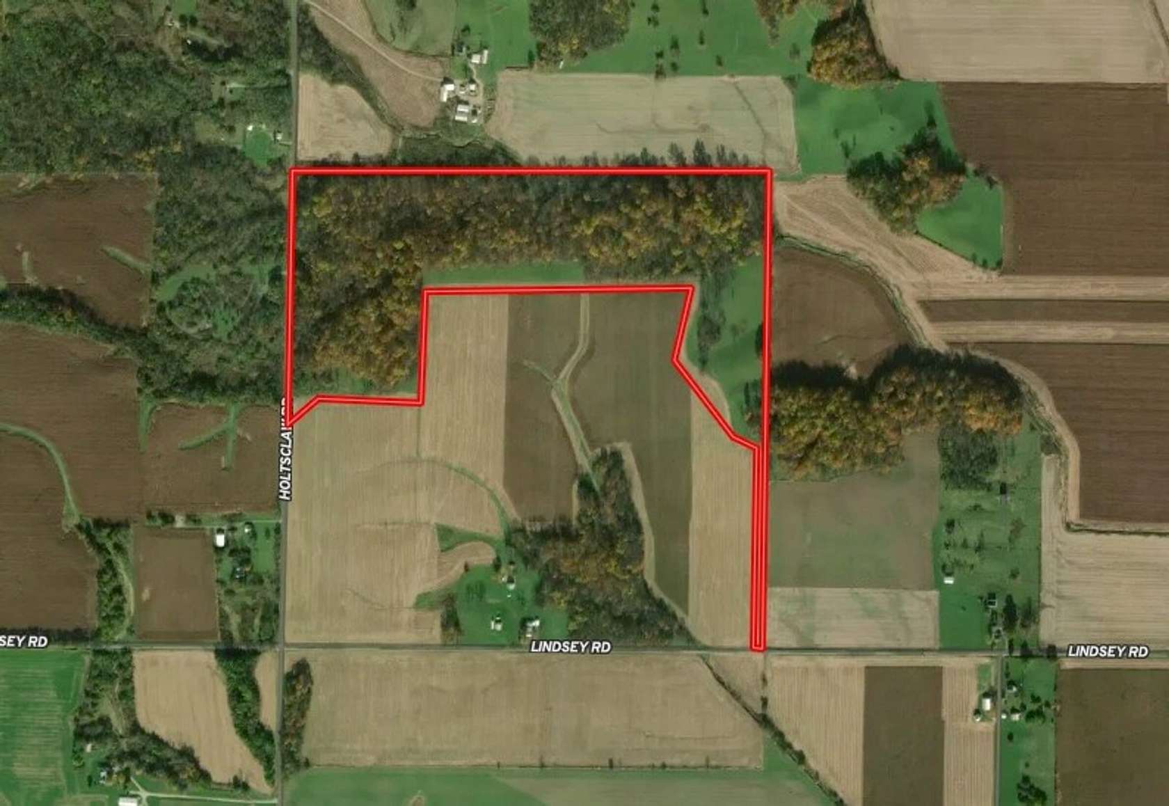 56.302 Acres of Land for Sale in Milton, Indiana