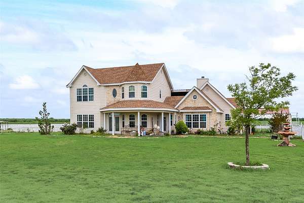 77.7 Acres of Agricultural Land with Home for Sale in Celeste, Texas