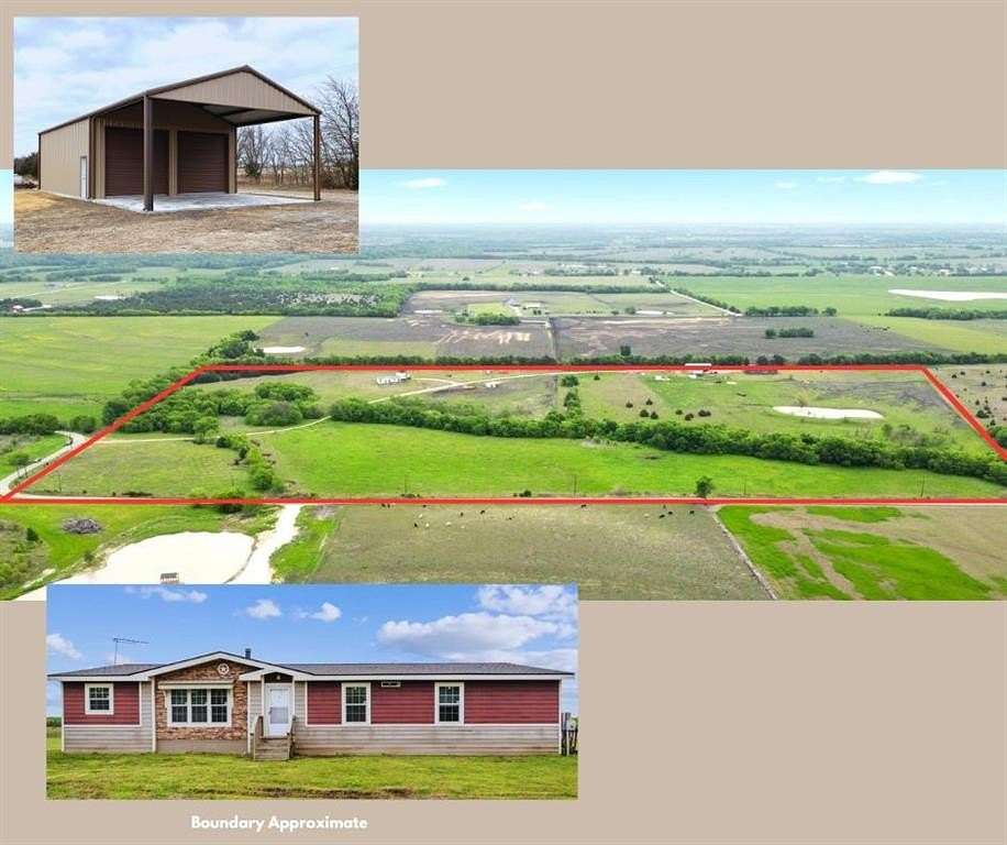 53 Acres of Agricultural Land with Home for Sale in Celeste, Texas