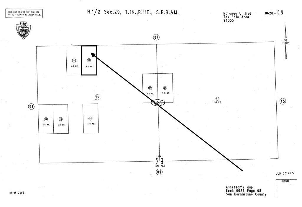 5 Acres of Residential Land for Sale in Twentynine Palms, California