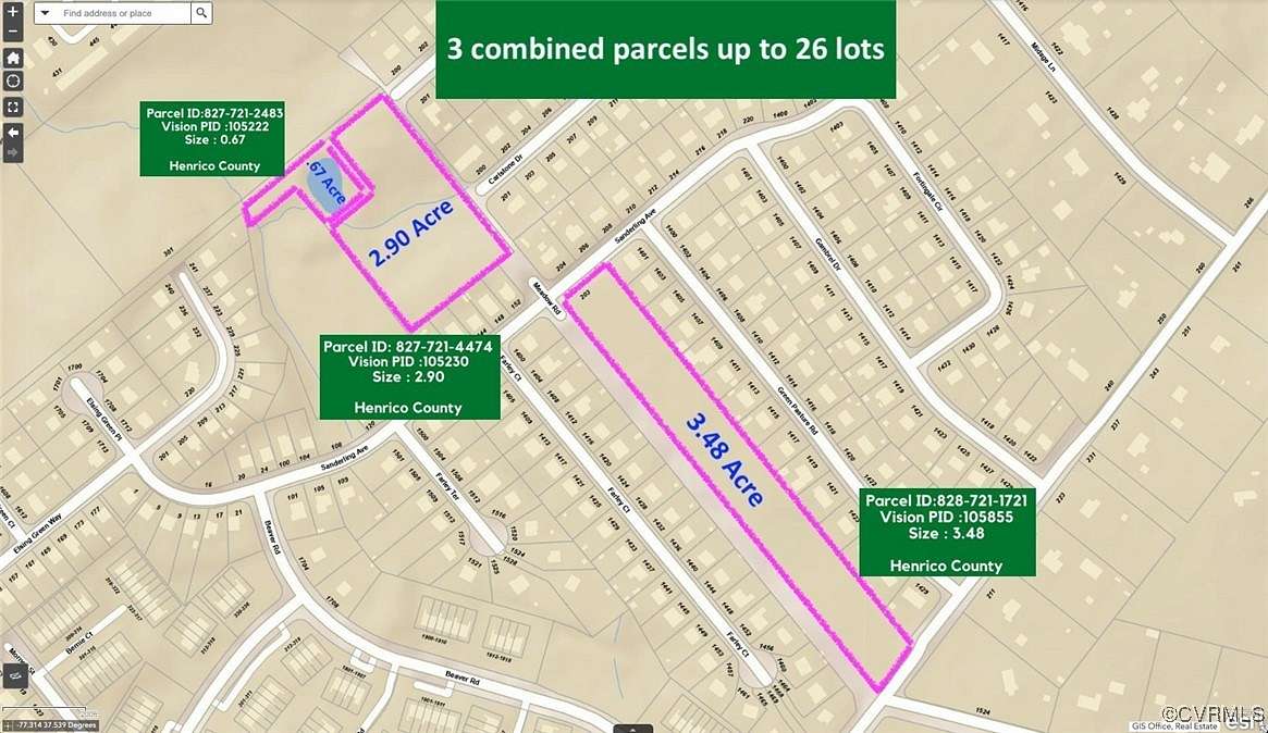 3.48 Acres of Residential Land for Sale in Sandston, Virginia