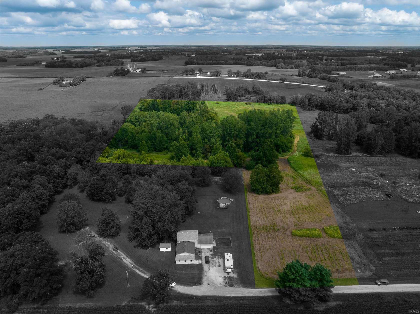 13.5 Acres of Land for Sale in Columbia City, Indiana