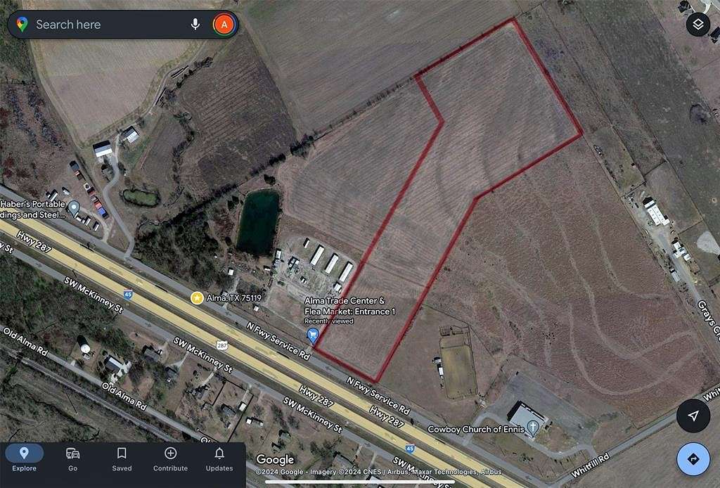 17.5 Acres of Mixed-Use Land for Lease in Alma, Texas