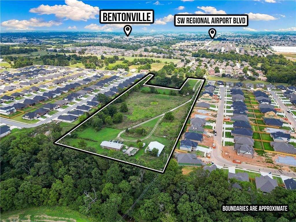 10.14 Acres of Land with Home for Sale in Bentonville, Arkansas