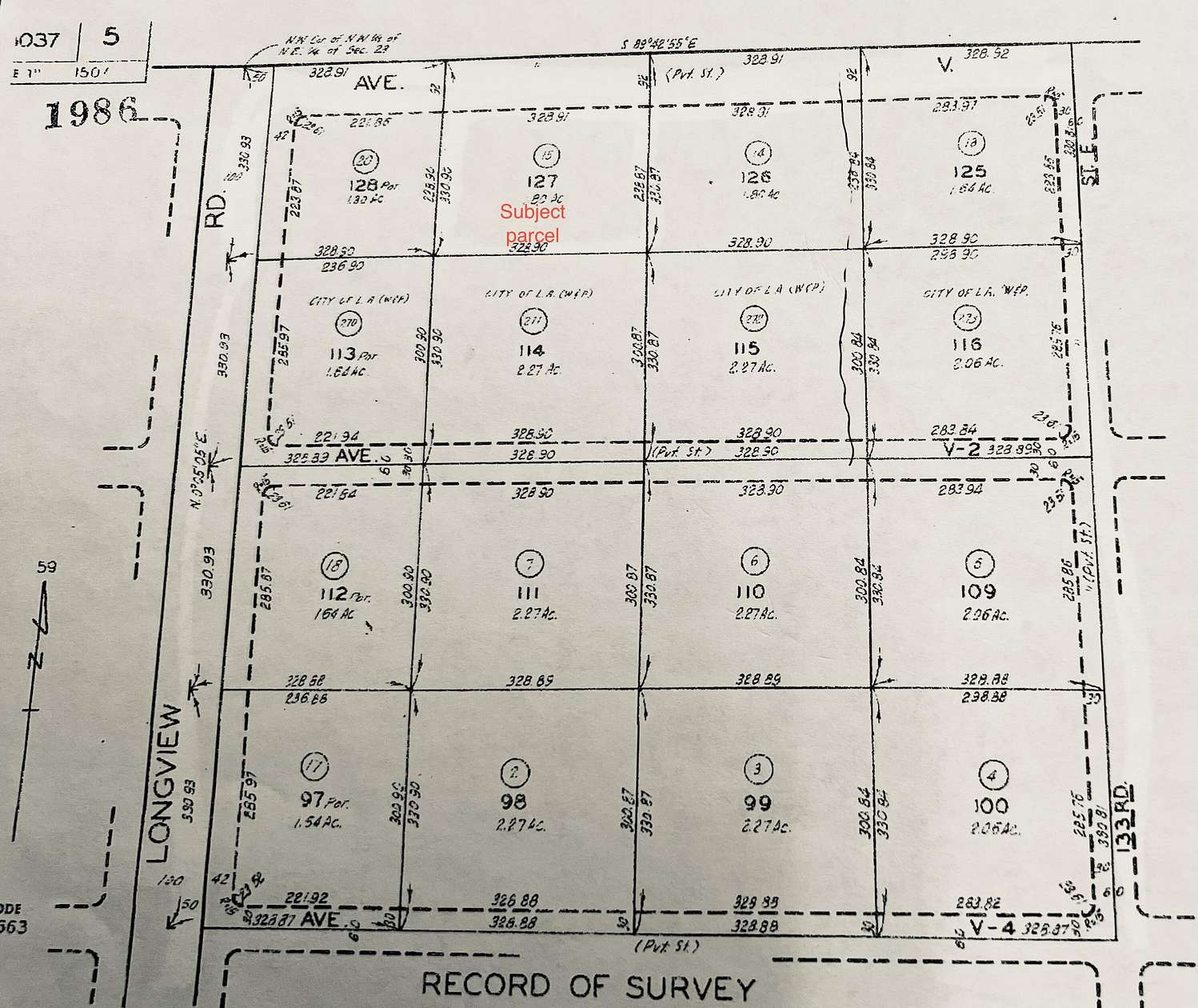 2.5 Acres of Land for Sale in Pearblossom, California