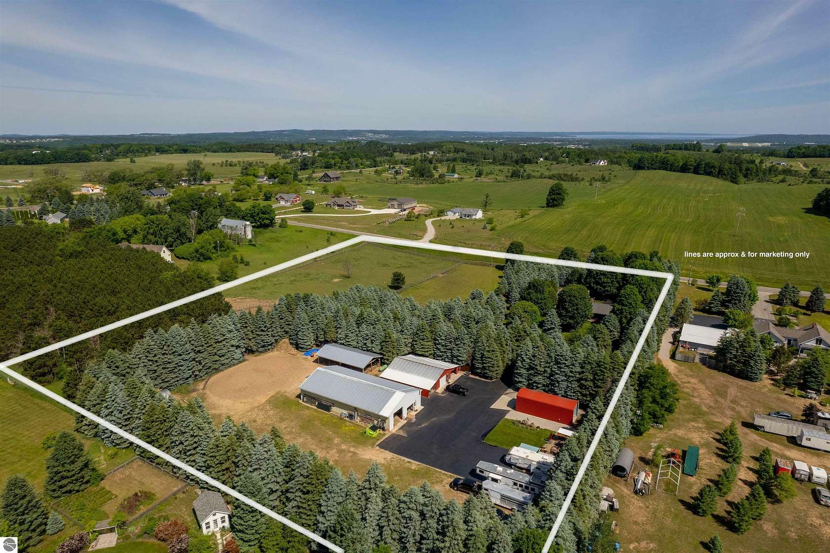 7.6 Acres of Land with Home for Sale in Traverse City, Michigan