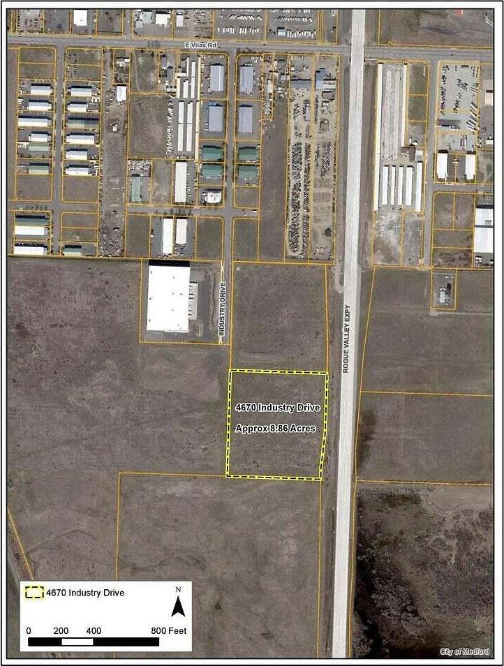 8.86 Acres of Commercial Land for Sale in Medford, Oregon