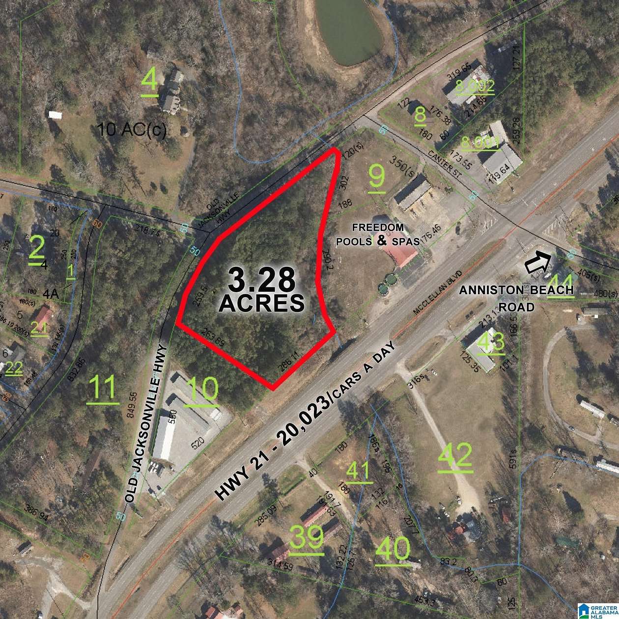 3.28 Acres of Commercial Land for Sale in Anniston, Alabama