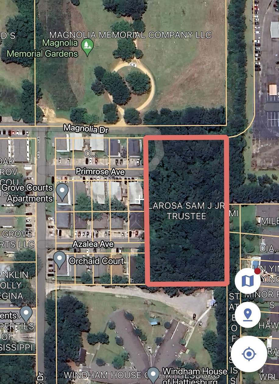 1.73 Acres of Residential Land for Sale in Hattiesburg, Mississippi