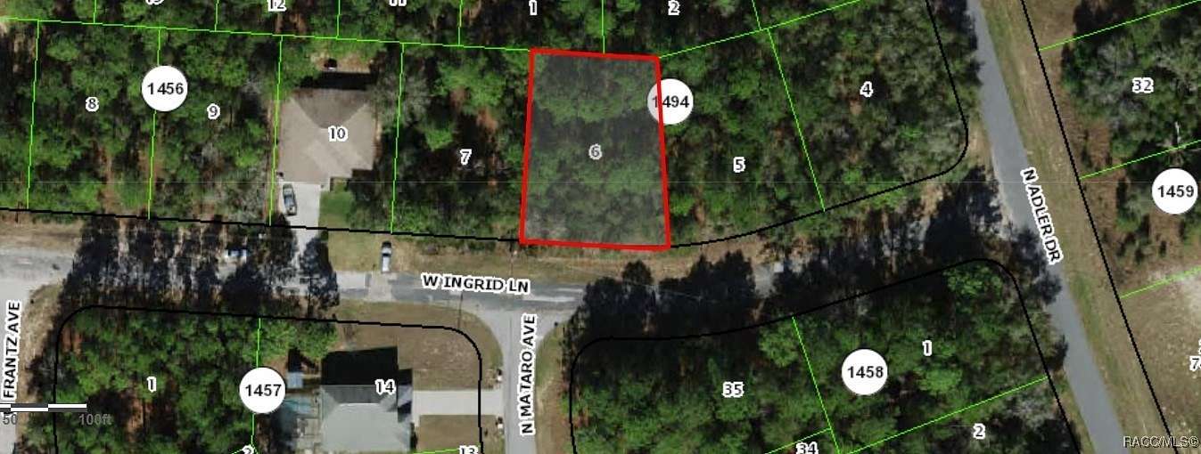 0.26 Acres of Residential Land for Sale in Citrus Springs, Florida